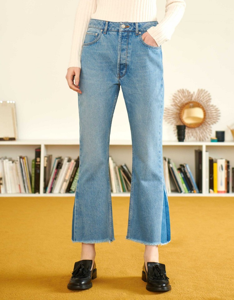 cropped flare jeans — Gobel West