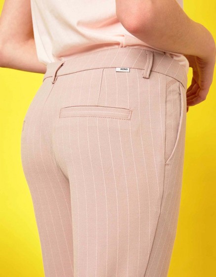 Cigarette Trousers Lizzy Fancy - PINK STRIPES