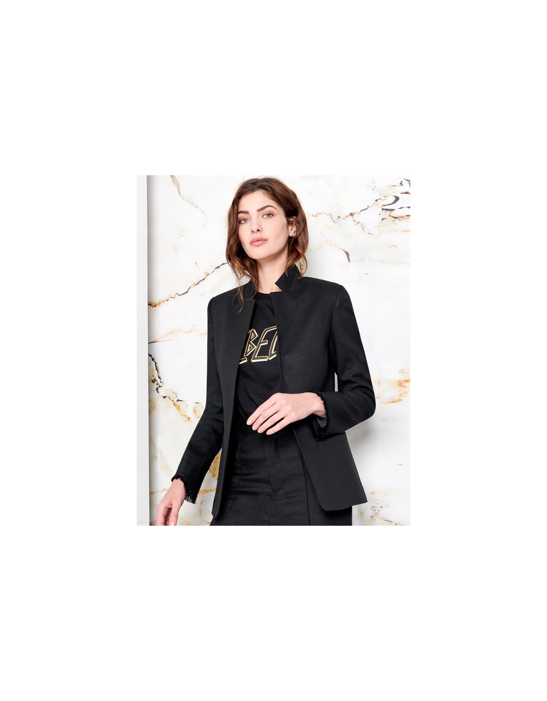 Blazer brooklyn - glitter black