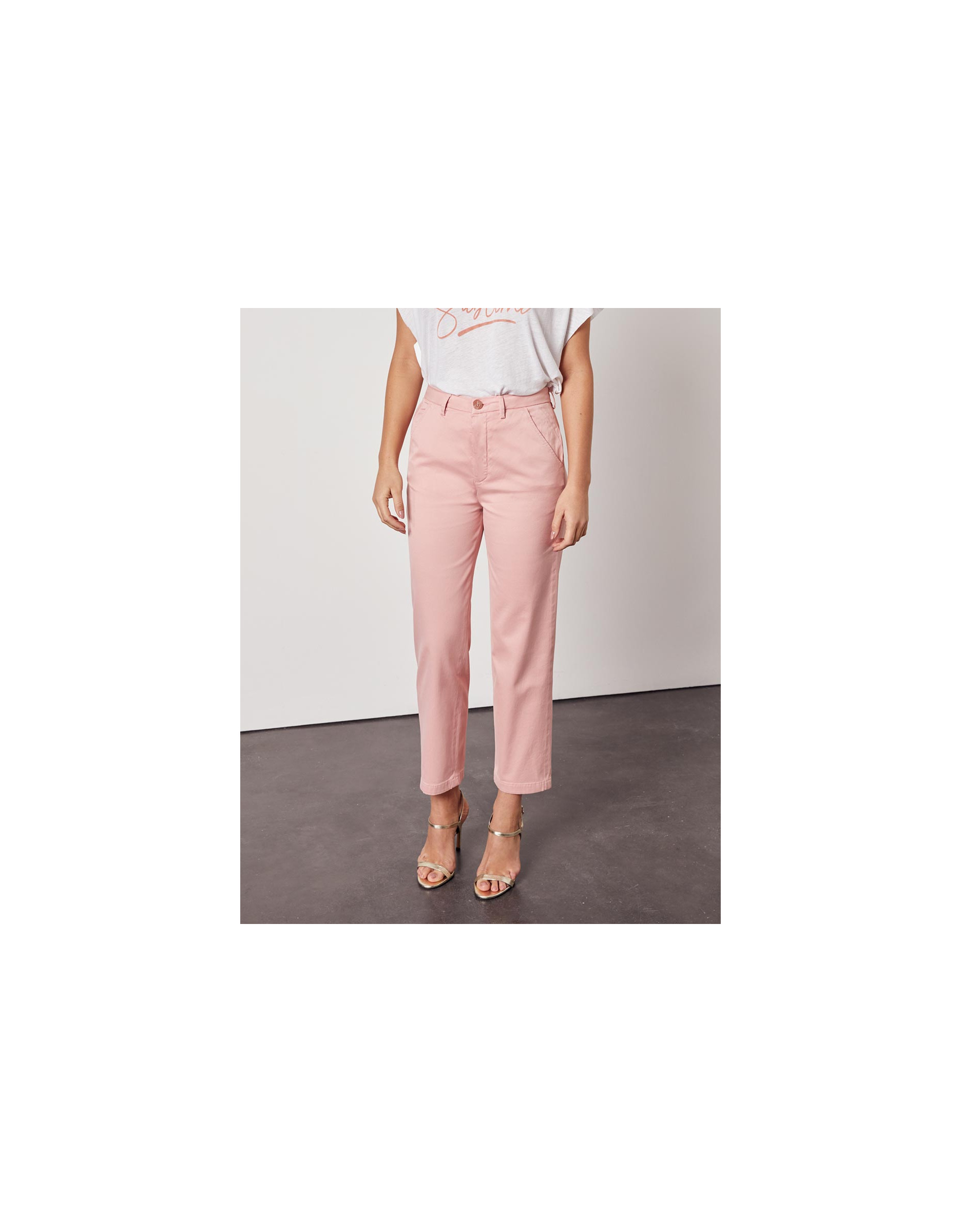 chino cropped trousers