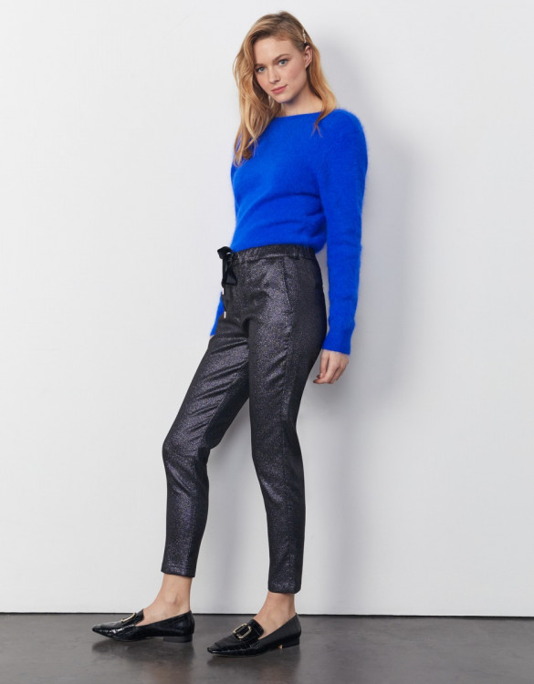 Carrot trousers Faustine - BLUE SPARKLE