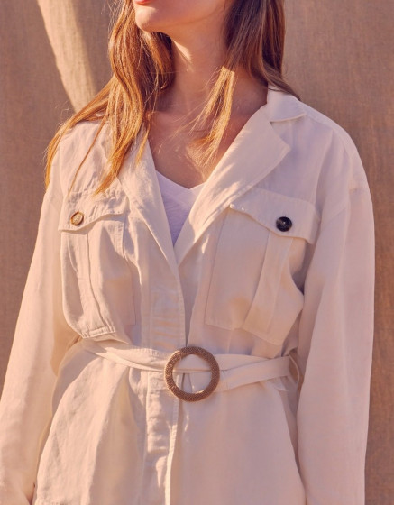 Saharan jacket Judie - OFF WHITE
