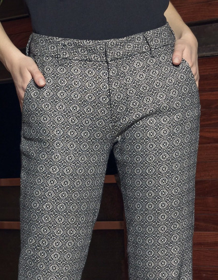 Pantalon cigarette Liv Fancy - RETRO CERAMIC 