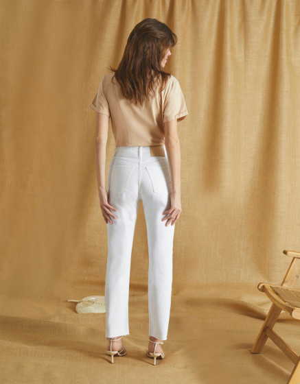 High waist trousers Milo - DNM WHITE