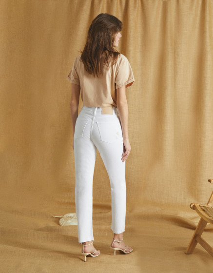 High waist trousers Milo - DNM WHITE