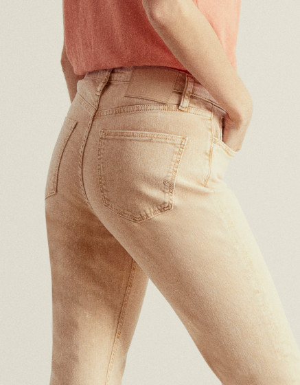 High waist trousers Milo Color - PEACH PARFAIT
