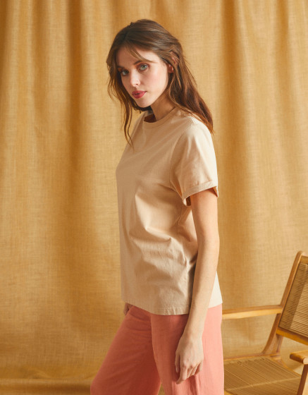 T-shirt Tina - HAZELNUT