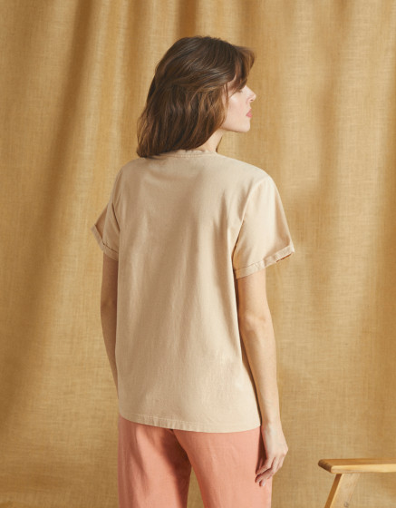 T-shirt Tina - HAZELNUT