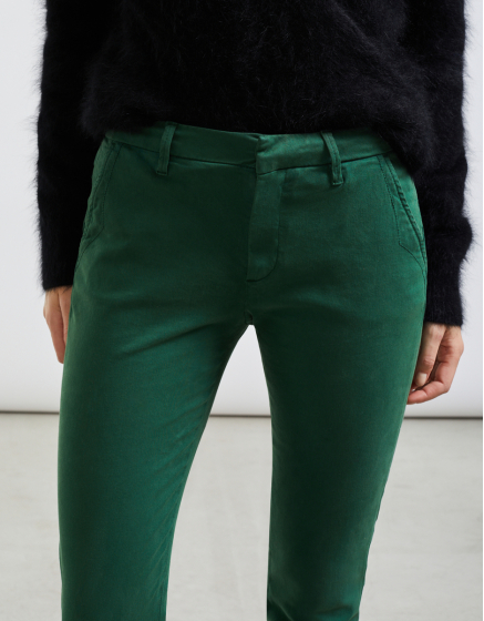 Pantalones chino Sandy basic - ENGLISH GREEN