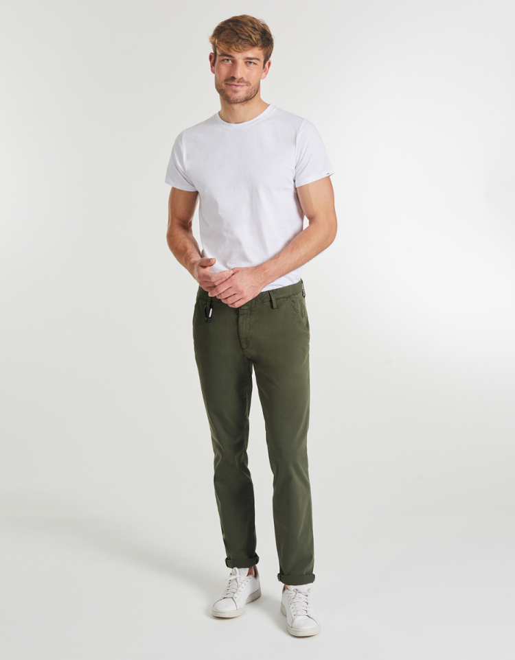 Chino outlet olive homme