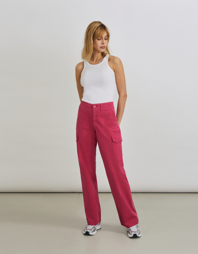 Women's pink Cargo Pants, Cargo Trousers Pants for Women