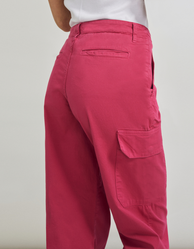 Pink cargo trousers with pockets Aeronautica Militare 4115 - buy