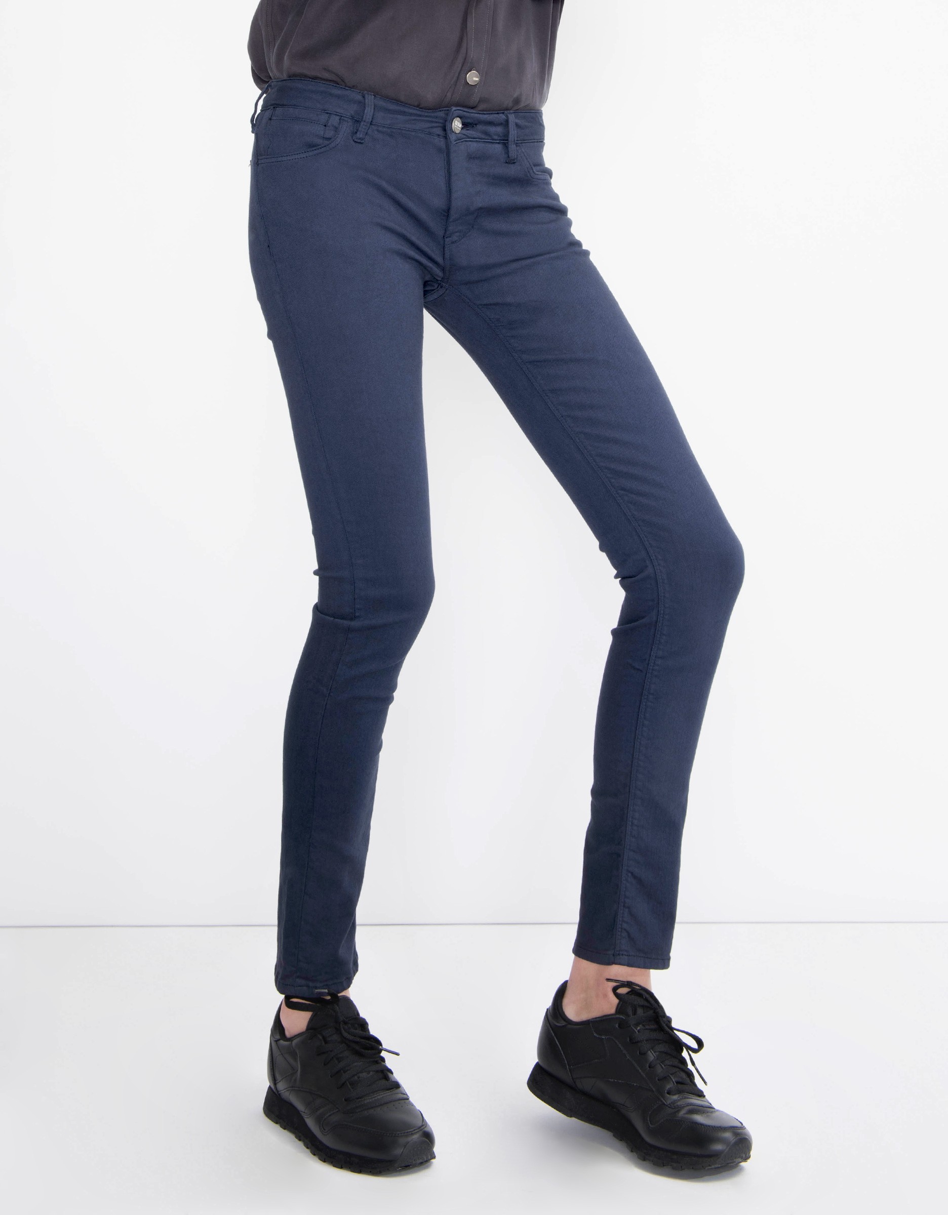 womens navy skinny trousers