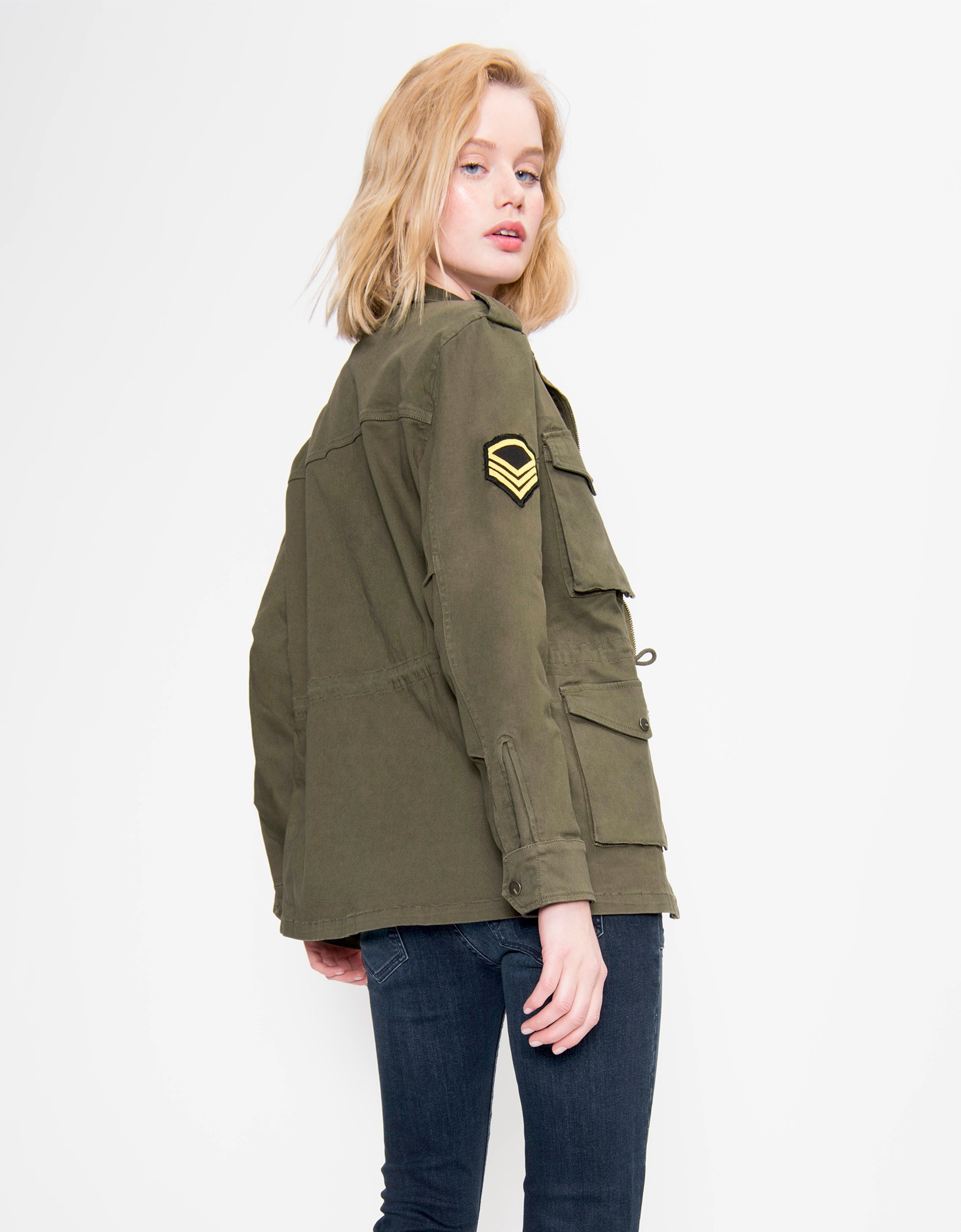 Veste militaire kaki pour femme Army - REIKO